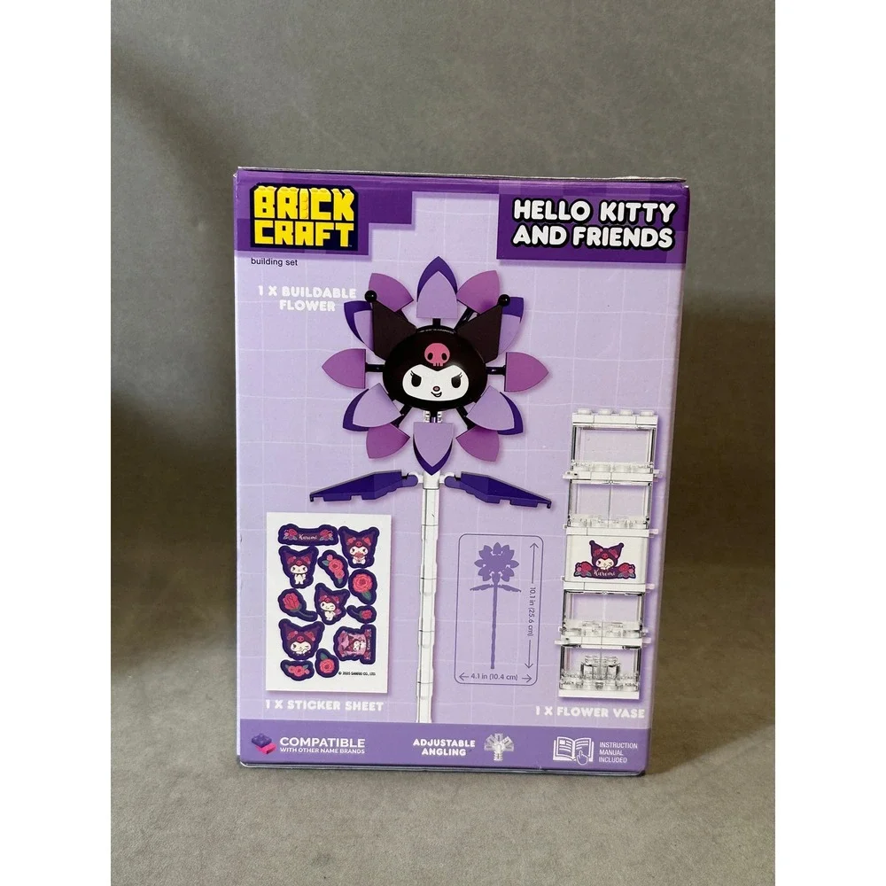 Brick Craft Hello Kitty Kuromi Flower and‎ Vase Building Set 108 Pcs 72267 NEW
